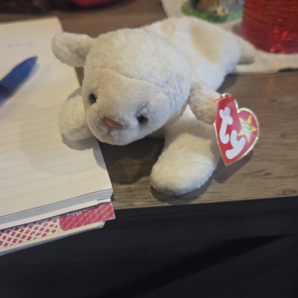 Ty Plush White Lamb Toy